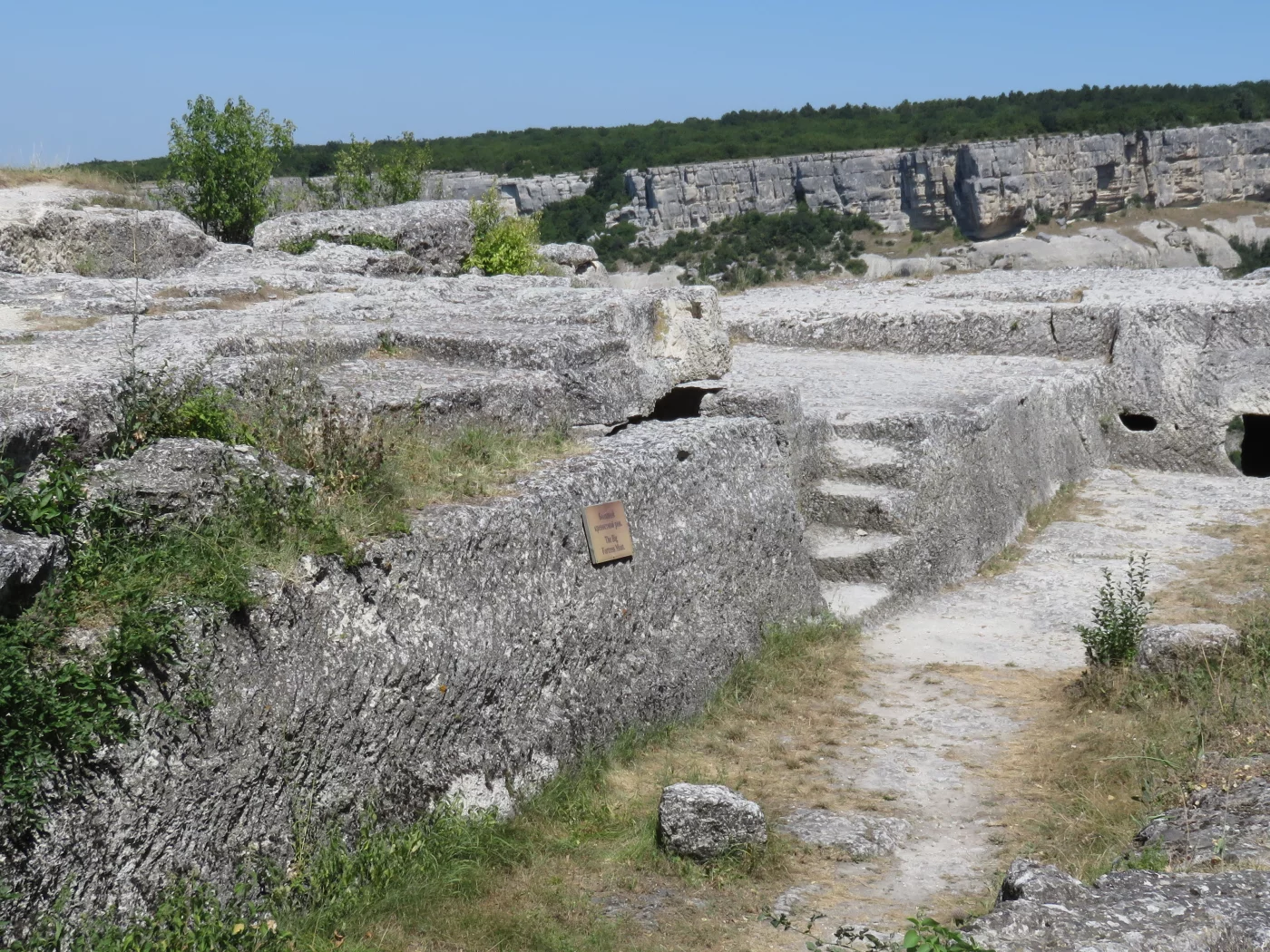 крым, горы, чуфут кале, строения, древность, тп