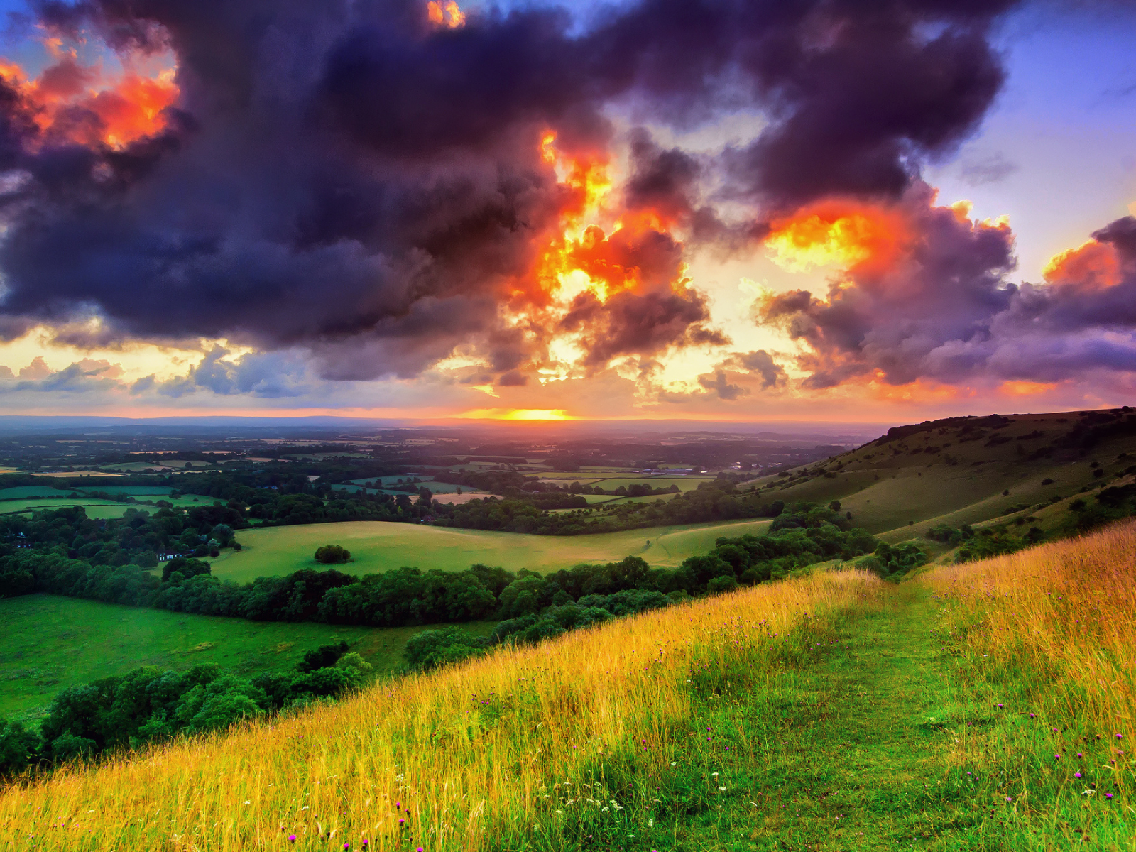 деревушка hassocks, mid sussex, западный суссекс, англия