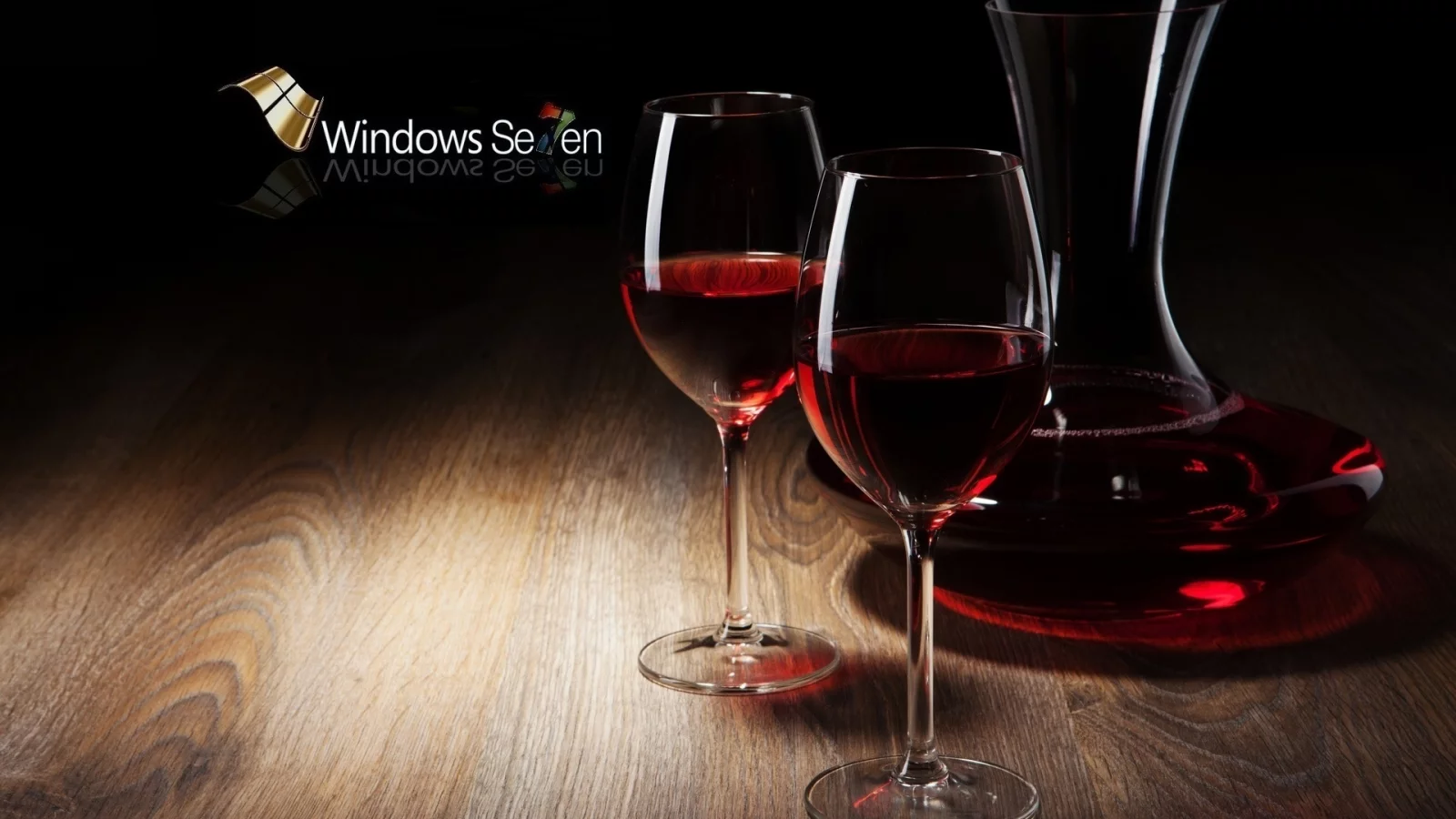 windows, графин, бокалы