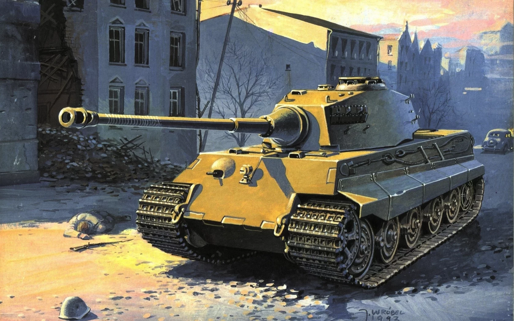 тигр 2 , рисунок, королевский тигр, tiger 2 , танк