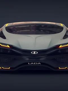 car, лада, concept, равен, передок, lada, raven