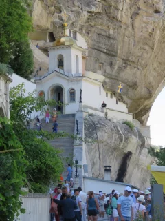 крым, горы, чуфут кале, церковь, вырублена, скала, тп