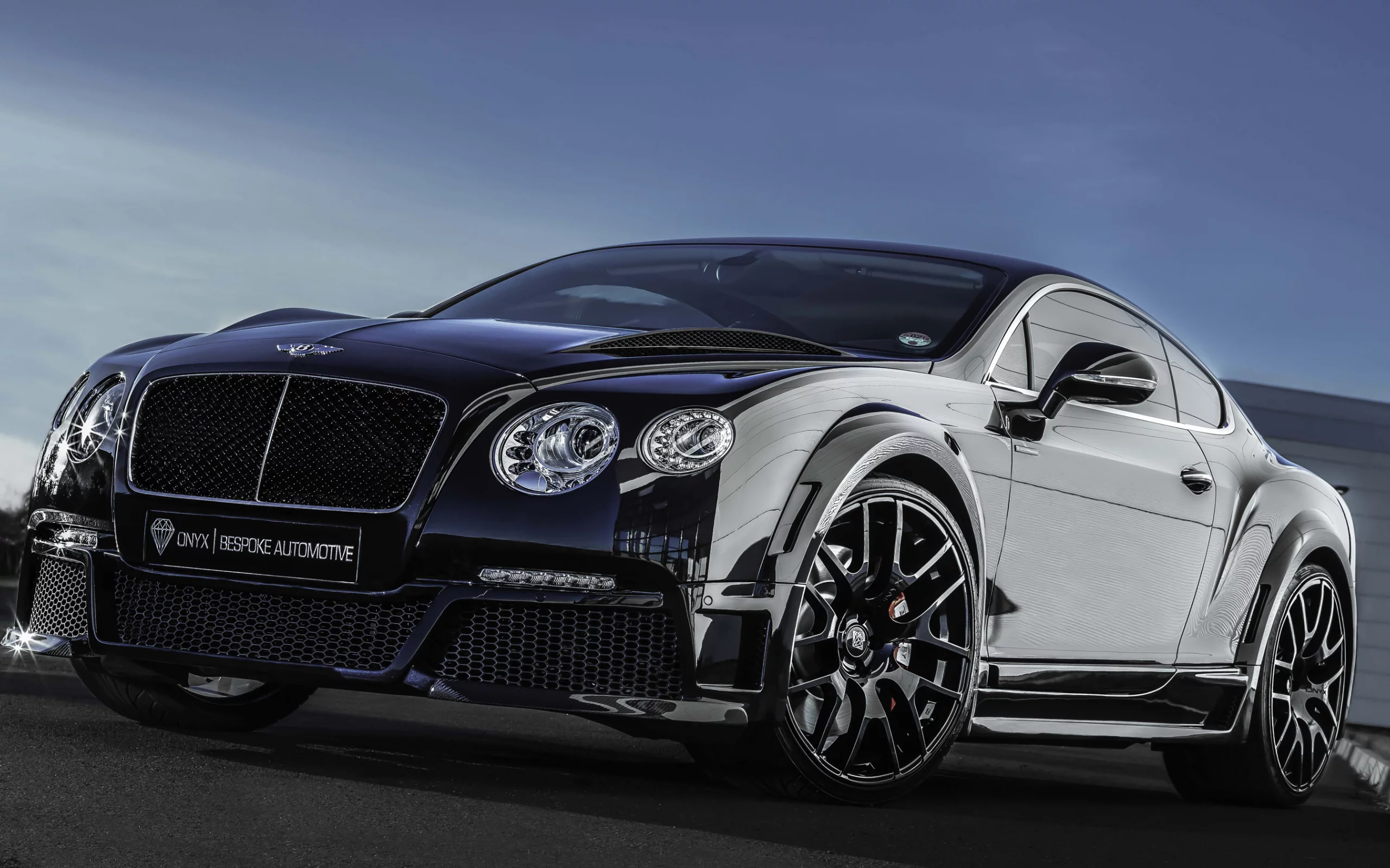 gt, onyx, continental, bentley, tuning, black, front