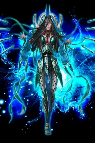 девушка, воин, league of legends, оружие, игра, доспехи