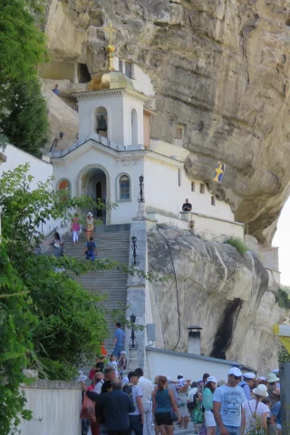 крым, горы, чуфут кале, церковь, вырублена, скала, тп