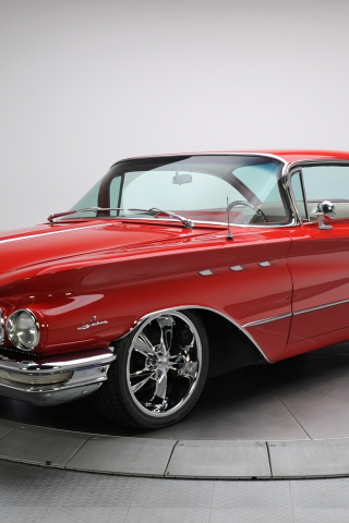buick lesabre, ретро, автомобиль, красный, 1960г