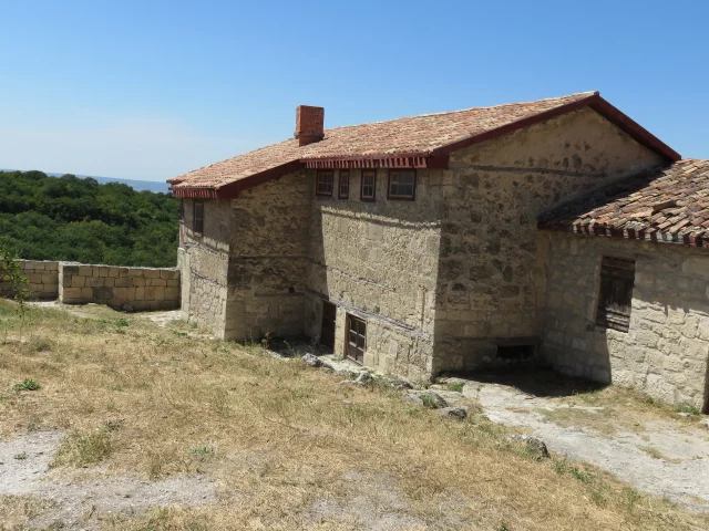 крым, горы, чуфут кале, домик, вид, тп