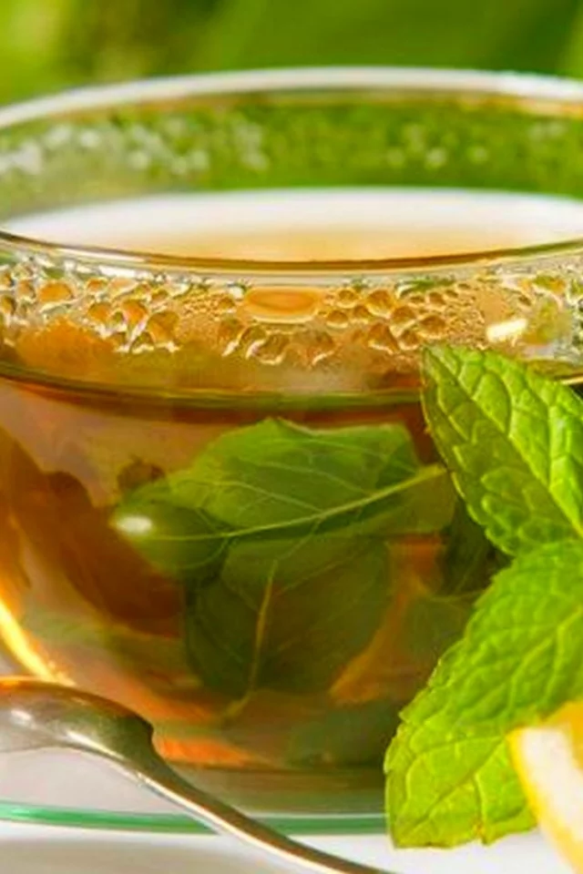 зелёный чай, чайная церемония, мята, лимон