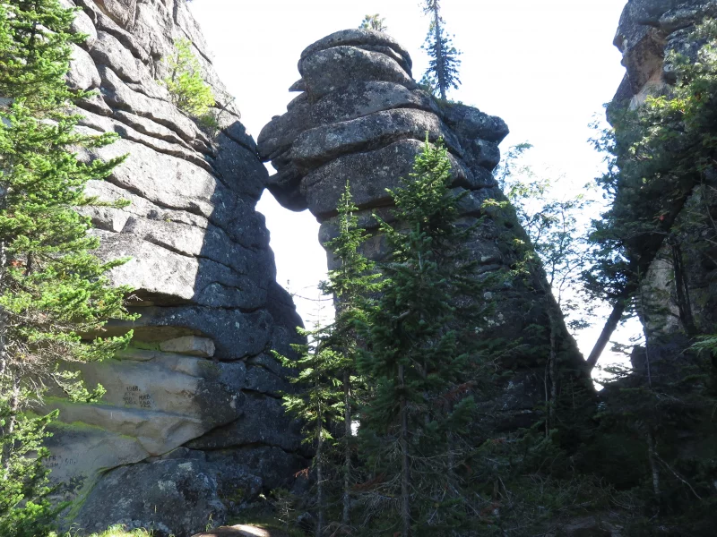 скала, конь, каменный городок, саяны, тп