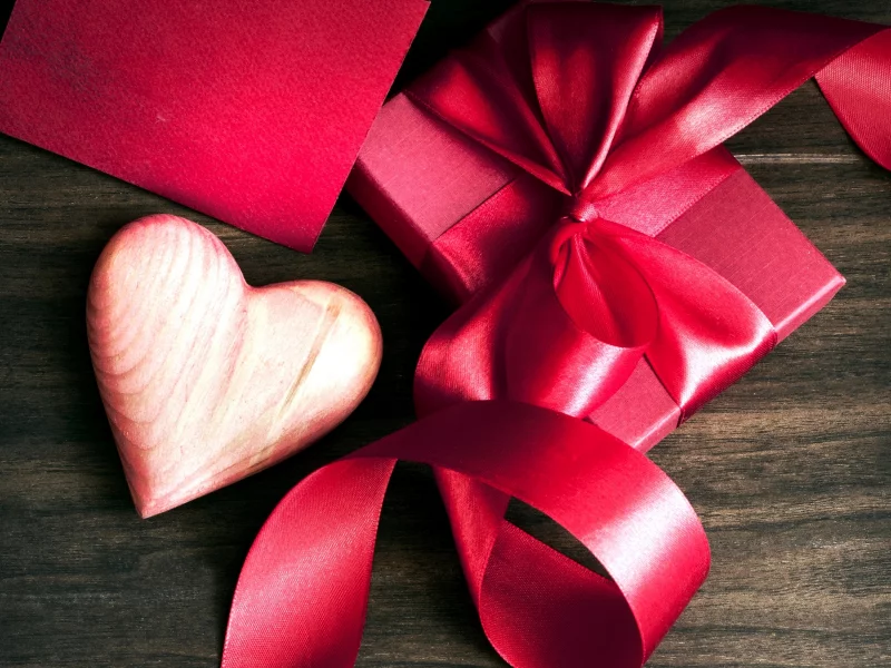 alentines ay, eart, gift, bow, сердце, подарок, бант, лента