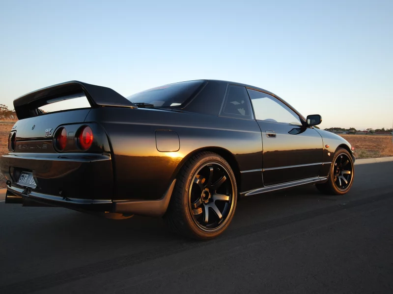 coupe, japan, skyline, drift, wallpapers, gt-r, r32, ниссан, nissan, black, jdm