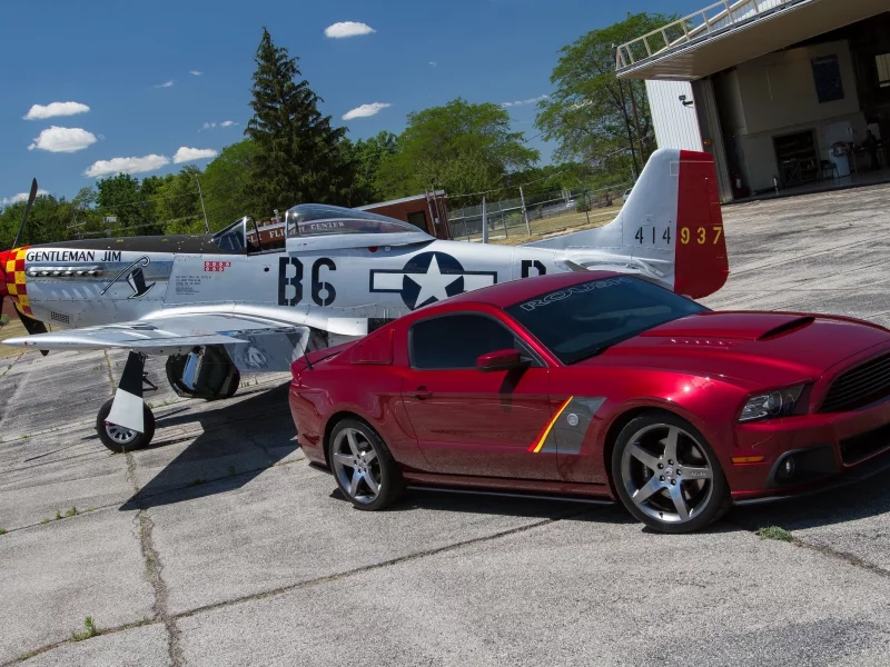 аэродром, самолёт, ford mustang srp 51