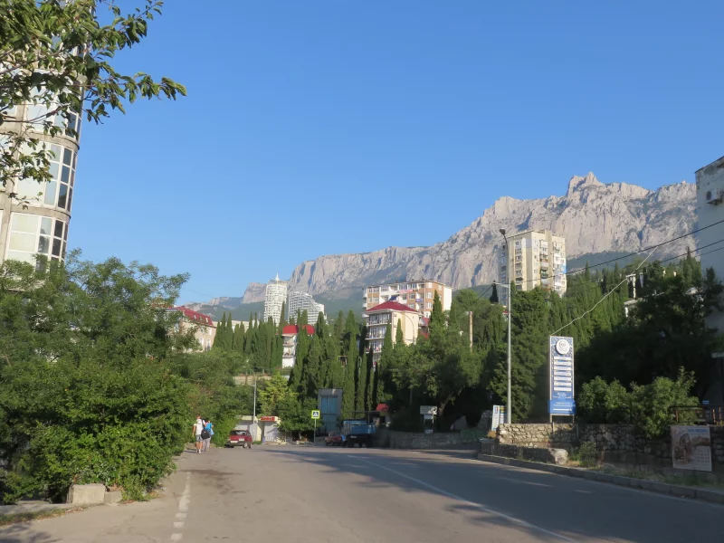 крым, мисхор, вид, горы, тп
