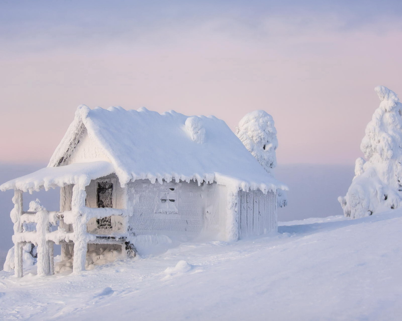 зима, финляндия, лапландия