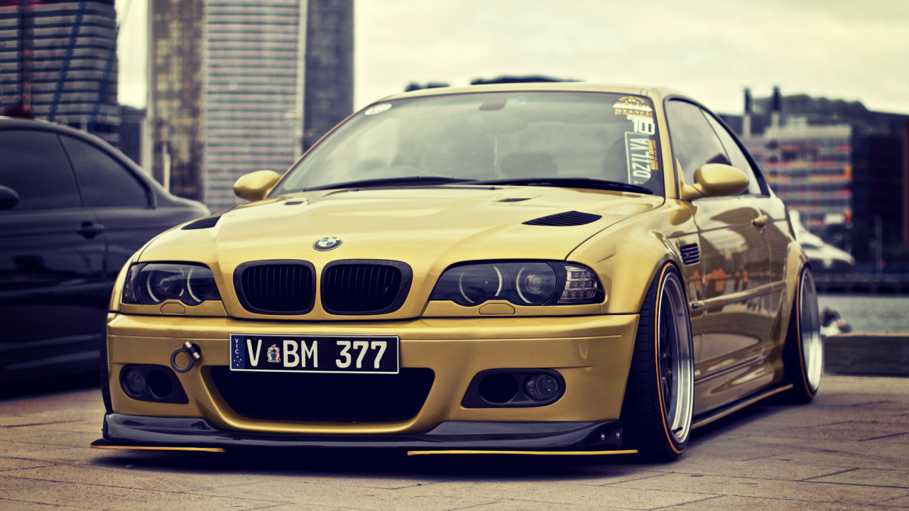 m3, бмв, тюнинг, gold, e46, bmw, stance