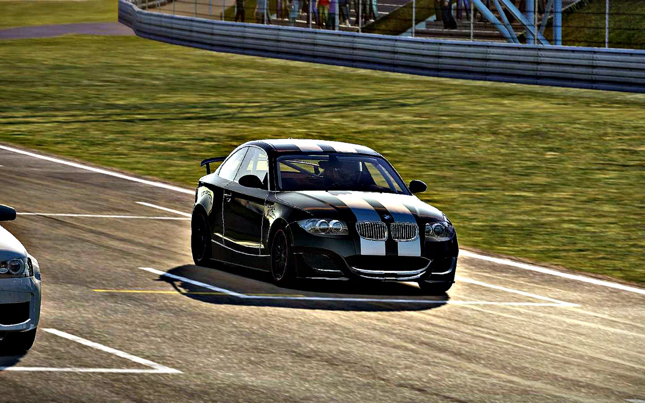 shift 2 unleashed, bmw 135i coupe, гонка, чёрный, скорость