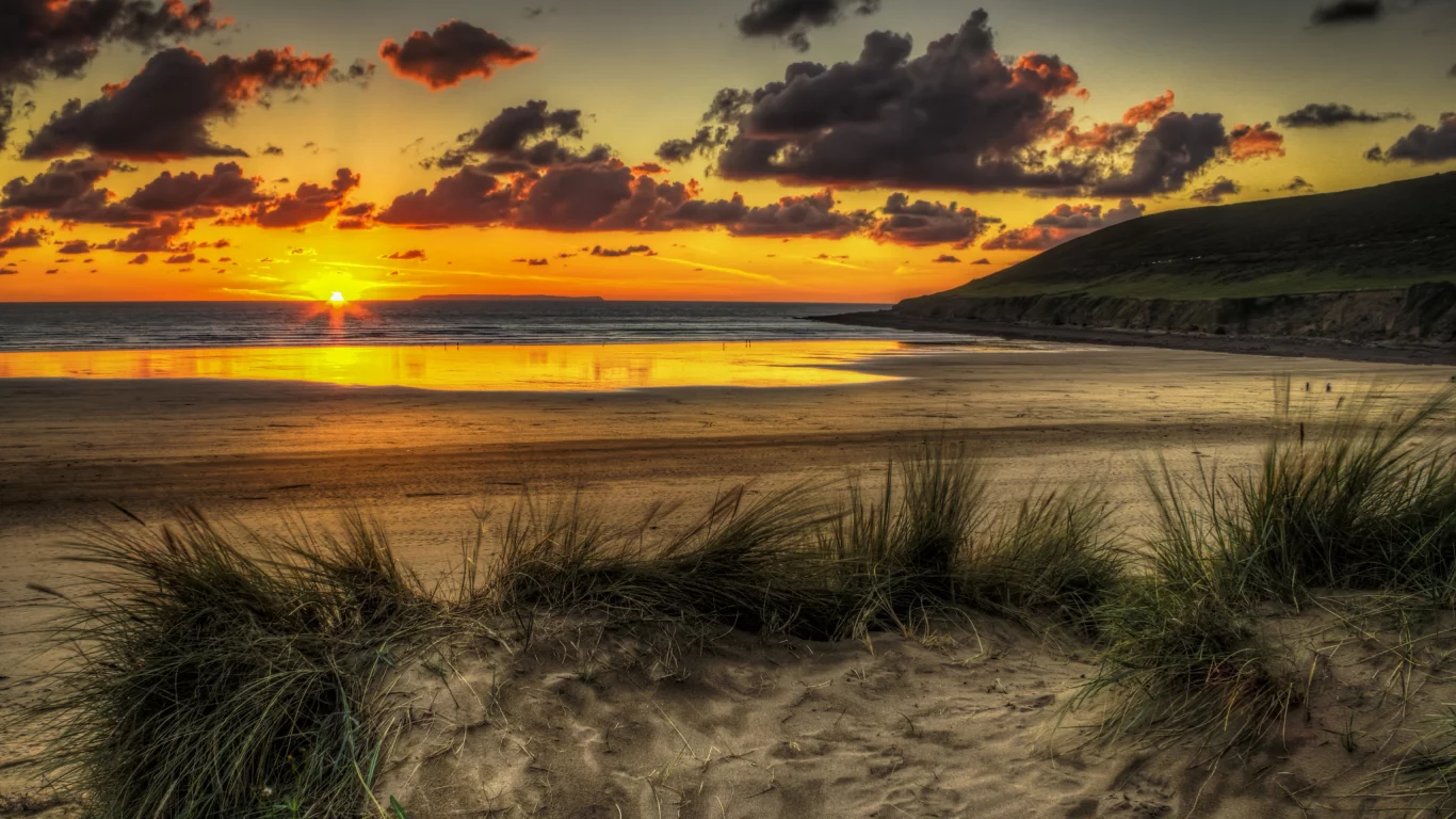 sky, sunset, sky, sand, nature, scenery, ocean, landscape, sun, beach, beautiful, sunrise