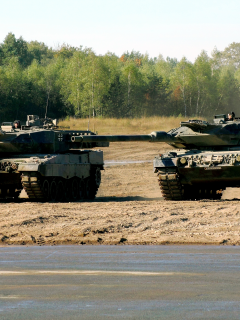 leopard 2a6, полигон, учения, немецкие боевые танки