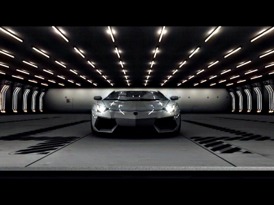 most wanted, lamborghini aventador, серый, спереди, ангар