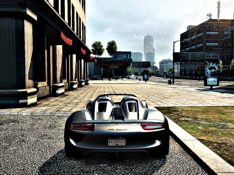 most wanted, porsche 918 spyder, серый, стоянка