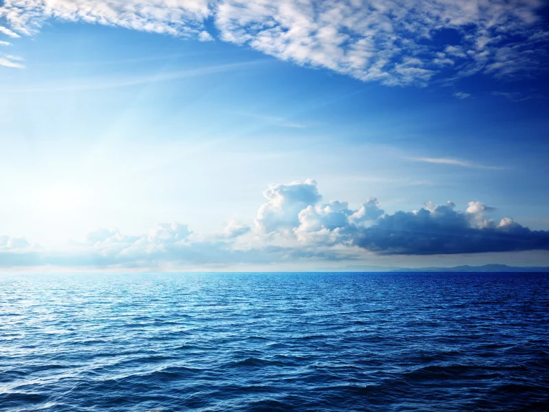  волны, вода, солнечный свет, море, небо, облака, тучи