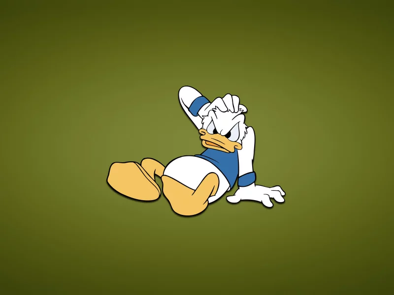 дисней, хмуристый, зеленоватый фон, утка, walt disney