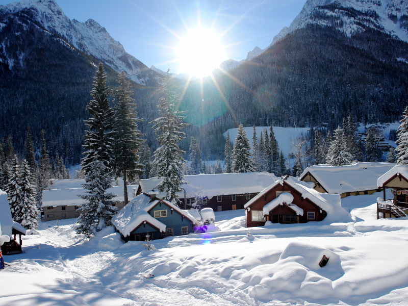 usa, winter, washington, holden village