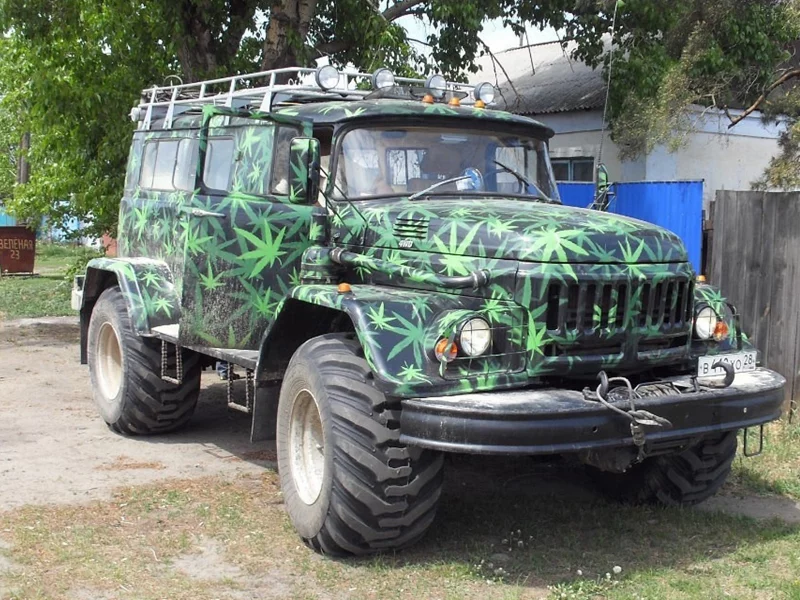 авто, зил, аэрограф, местный
