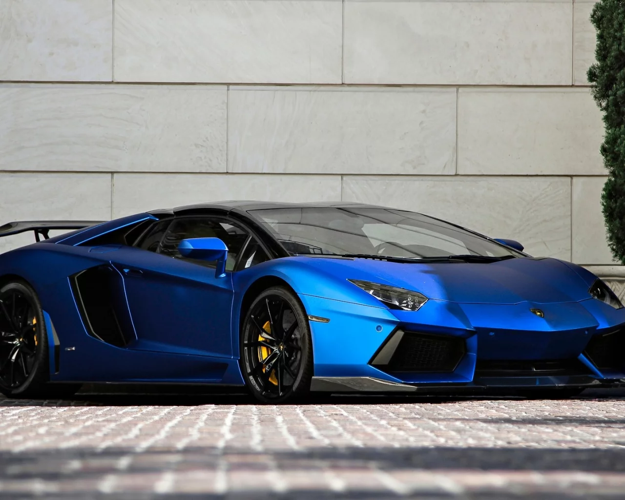 roadster, lamborghini, lp700-4, aventador, matte blue