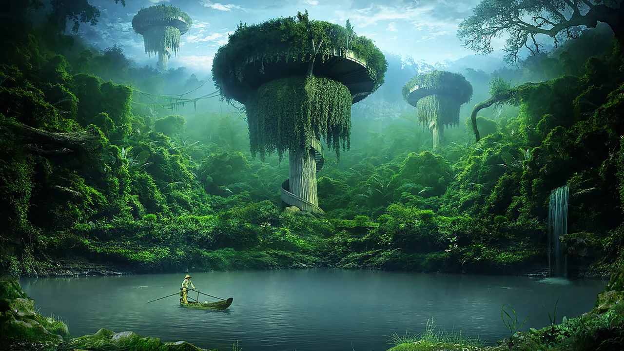 planet, alien, forest, flower, last, quiet, place, elena, dudina