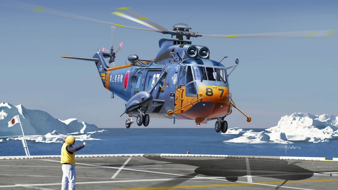 вертолет, sikorsky, helicopter, многоцелевой, арт, транспортный
