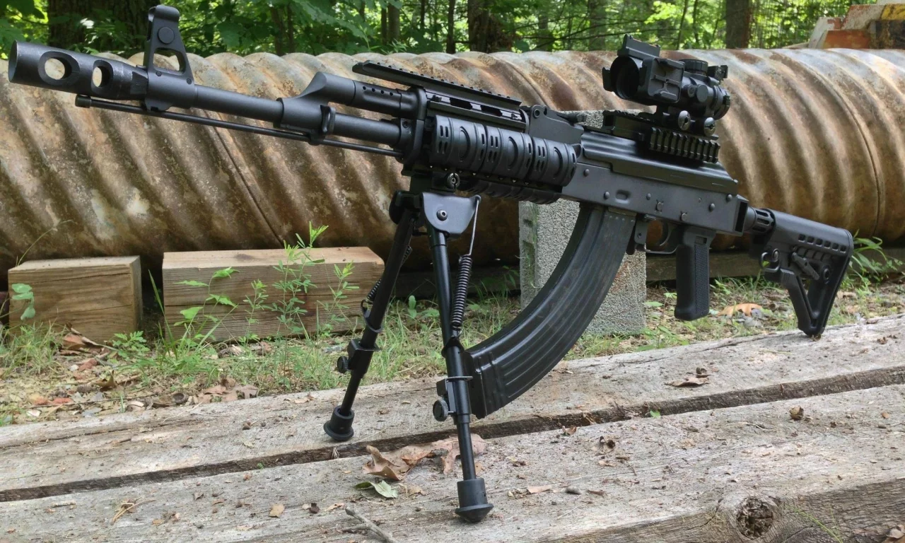 калашников, рпк, модернизированный, gun, hand, kalashnikov, rpk, pkk, weapon, weapons, military, machinegun, rifle, gun, sun, day, see, wide