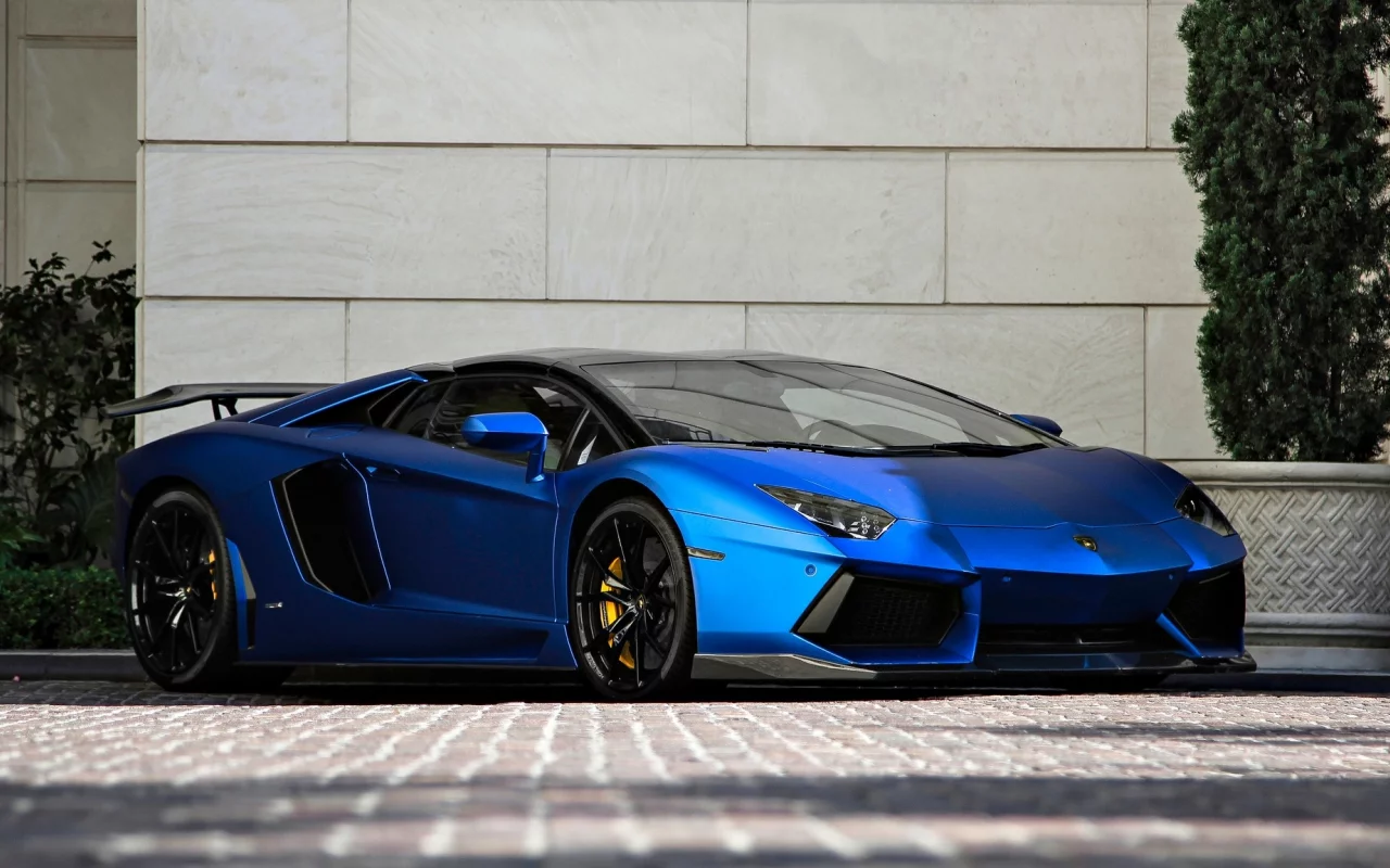 roadster, lamborghini, lp700-4, aventador, matte blue