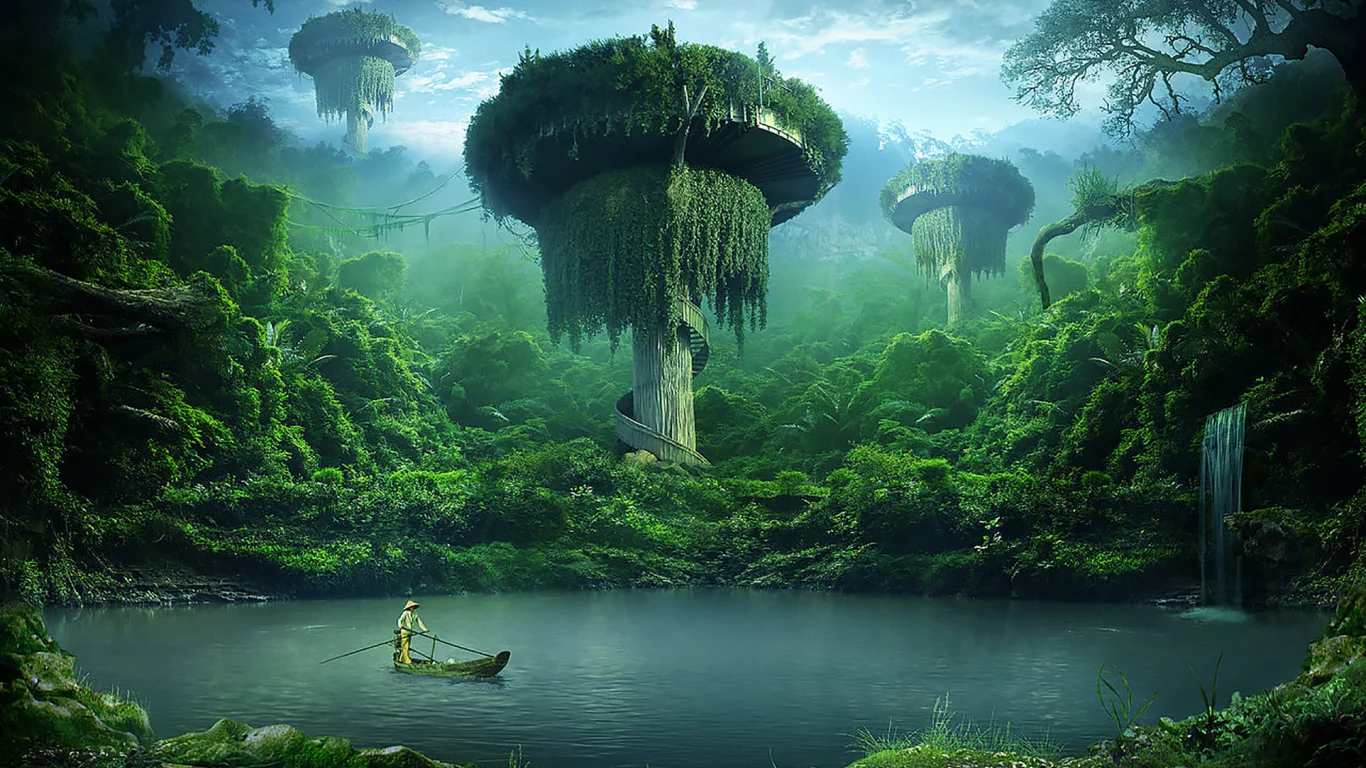 planet, alien, forest, flower, last, quiet, place, elena, dudina
