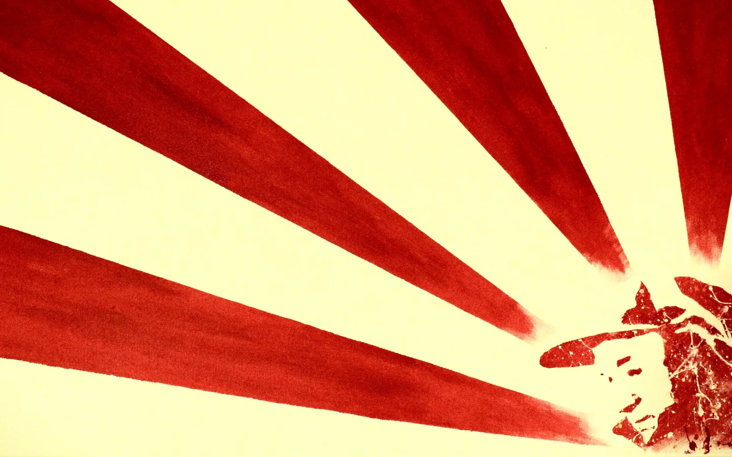 red, painted, style, art