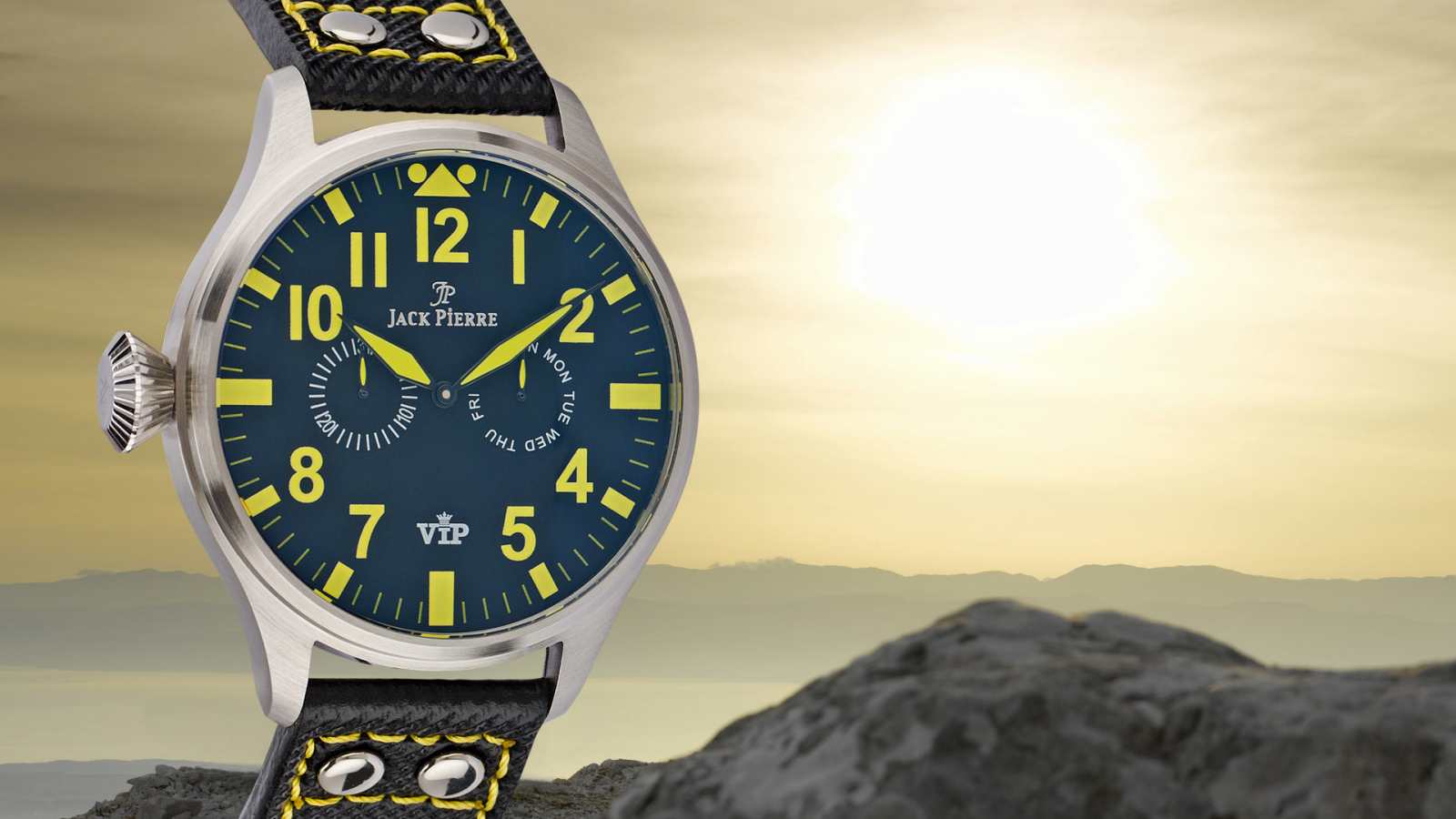 jack pierre, watch, yellow