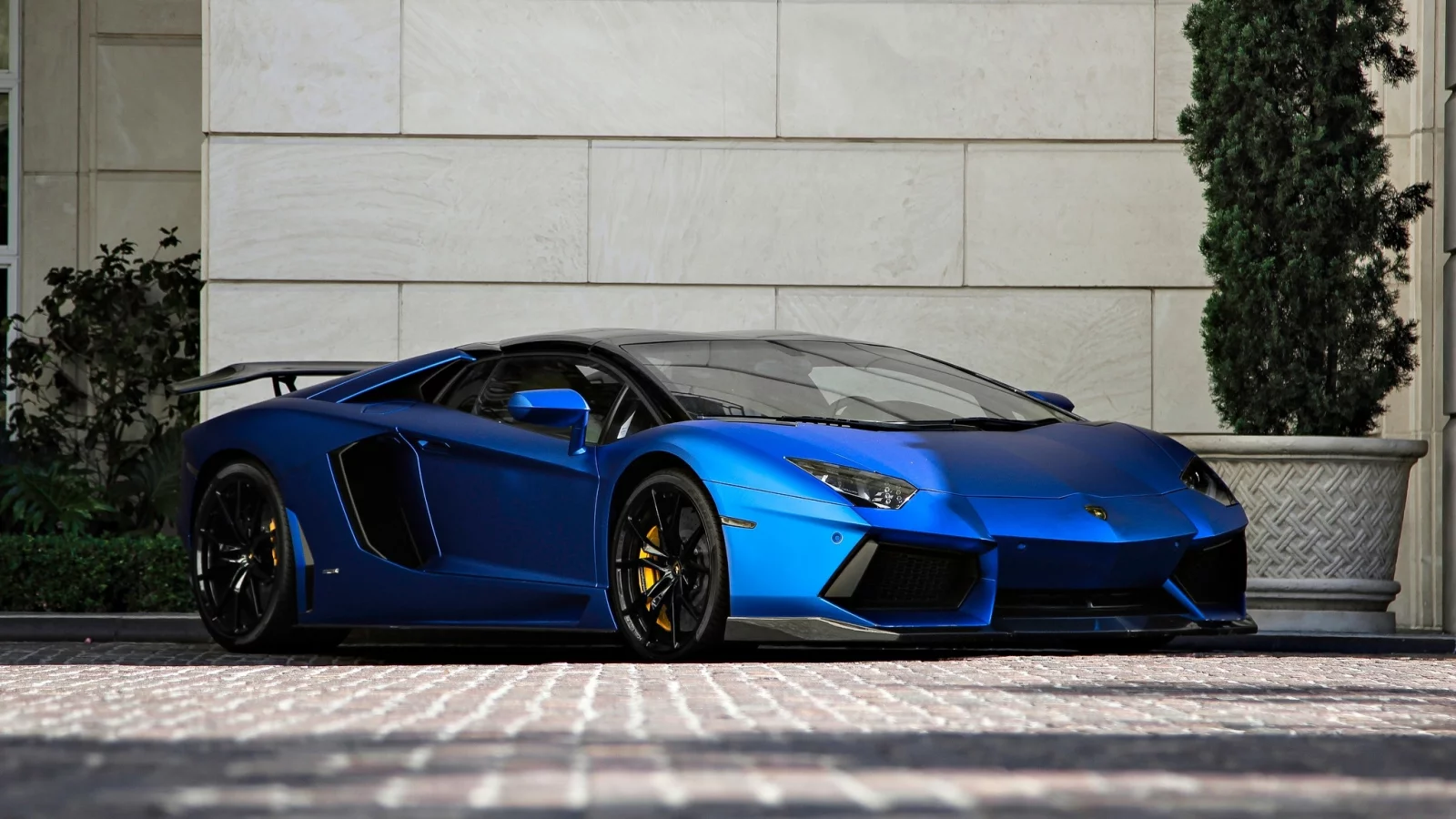 roadster, lamborghini, lp700-4, aventador, matte blue