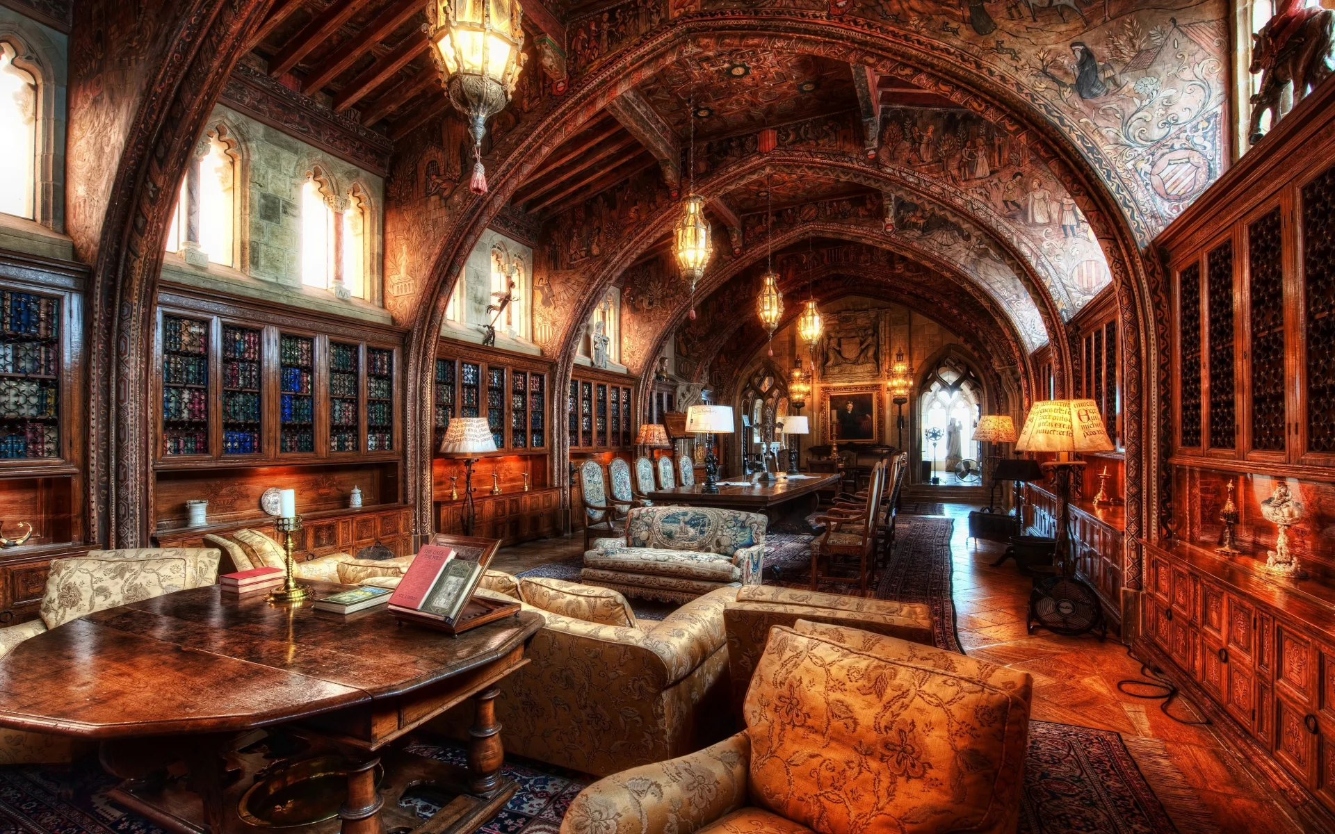 library, wide, books, book, read, old