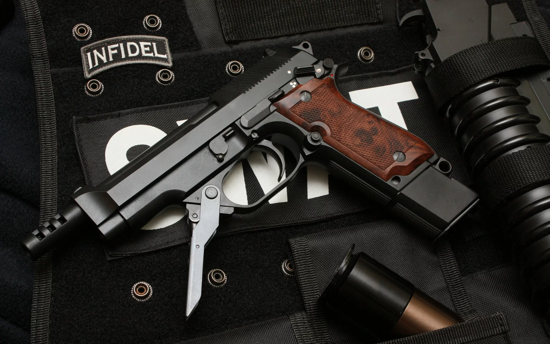 пистолет, темный, 93r, beretta, swat, weapons, handguns, pistol, weapon, gun, pistols, weapons, chrom, dark, wide, pistolet