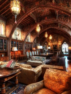 library, wide, books, book, read, old