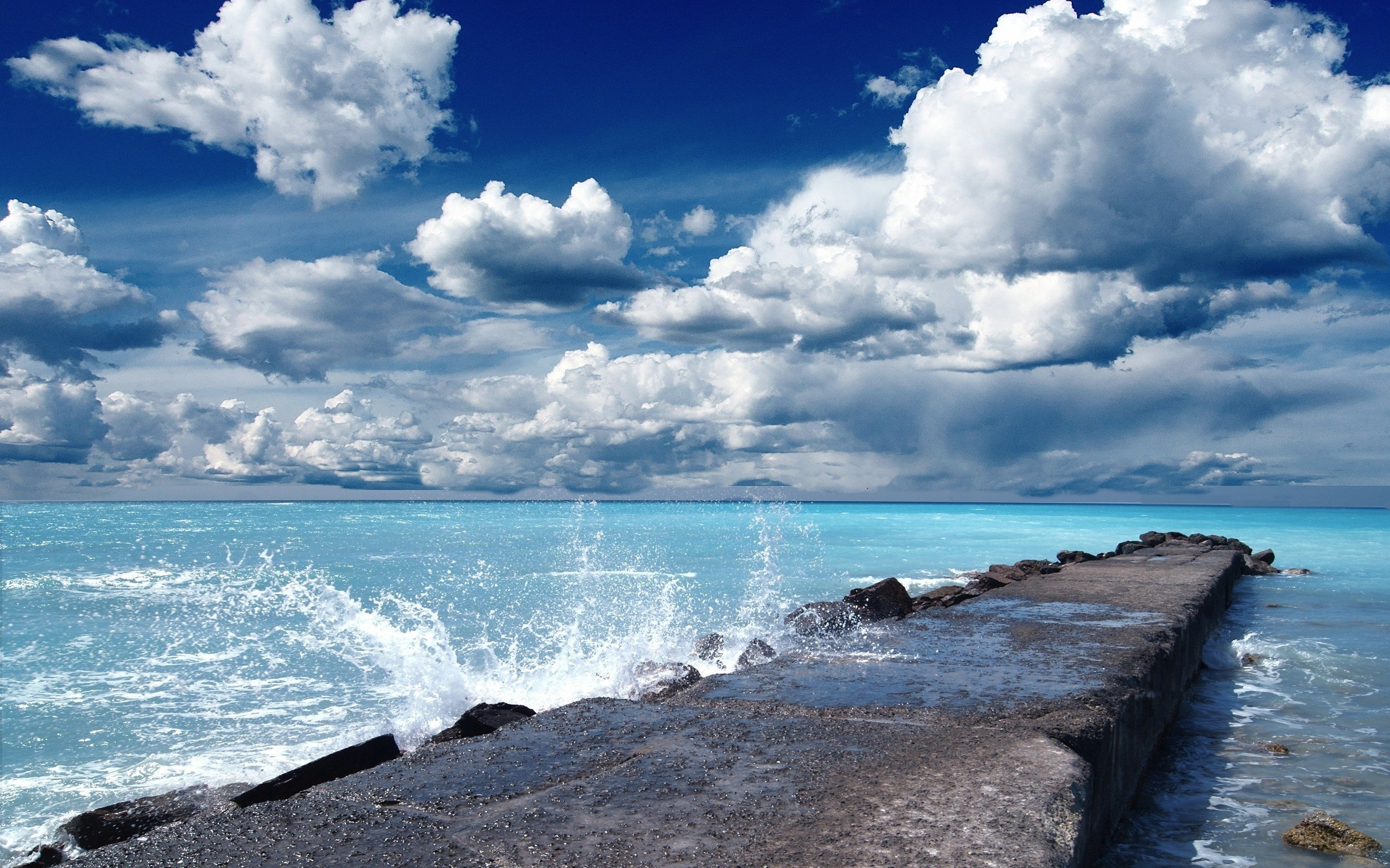 beach, пляж, sea, landscape, bridge, beauty, sky, clouds, water, spray, wave, jcean, ocean, coast, sea, sky, sunshine, emerald, blue, sand, see, up, sun, summer, smile, wide