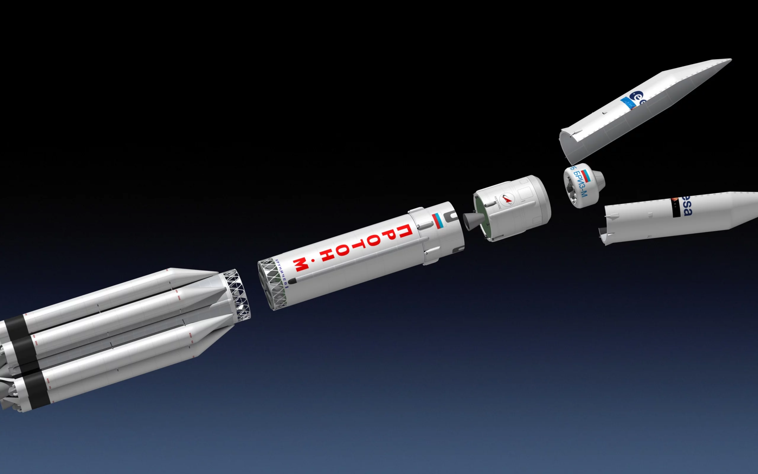 ракета, протон, роскосмос, ека, esa, наука, техника, космос