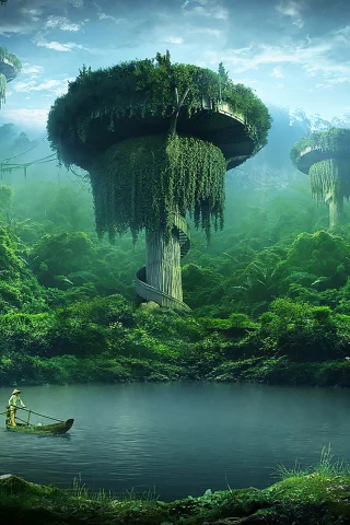 planet, alien, forest, flower, last, quiet, place, elena, dudina