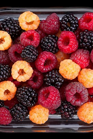 малина, ягоды, природа, лето, витамины, fresh, raspberries, blackberries, bowl, sun, summer, see, up, food, vitamin