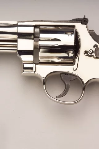 револьвер, хром, smith, wesson, m27, weapon, gun, pistols, weapons, chrom, silver, white, sun