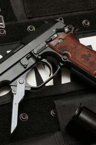 пистолет, темный, 93r, beretta, swat, weapons, handguns, pistol, weapon, gun, pistols, weapons, chrom, dark, wide, pistolet