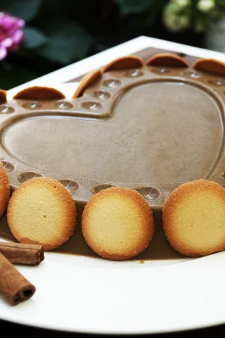 сердце, торт, пирожное, сладкое, еда, десерт, шоколад