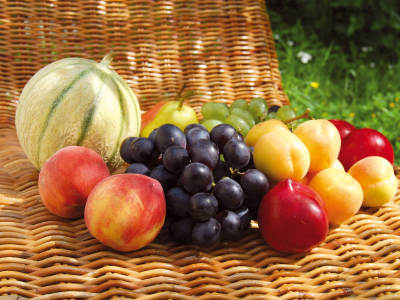 ягоды, фрукты, персики, дыня, абрикосы, еда, нектарины