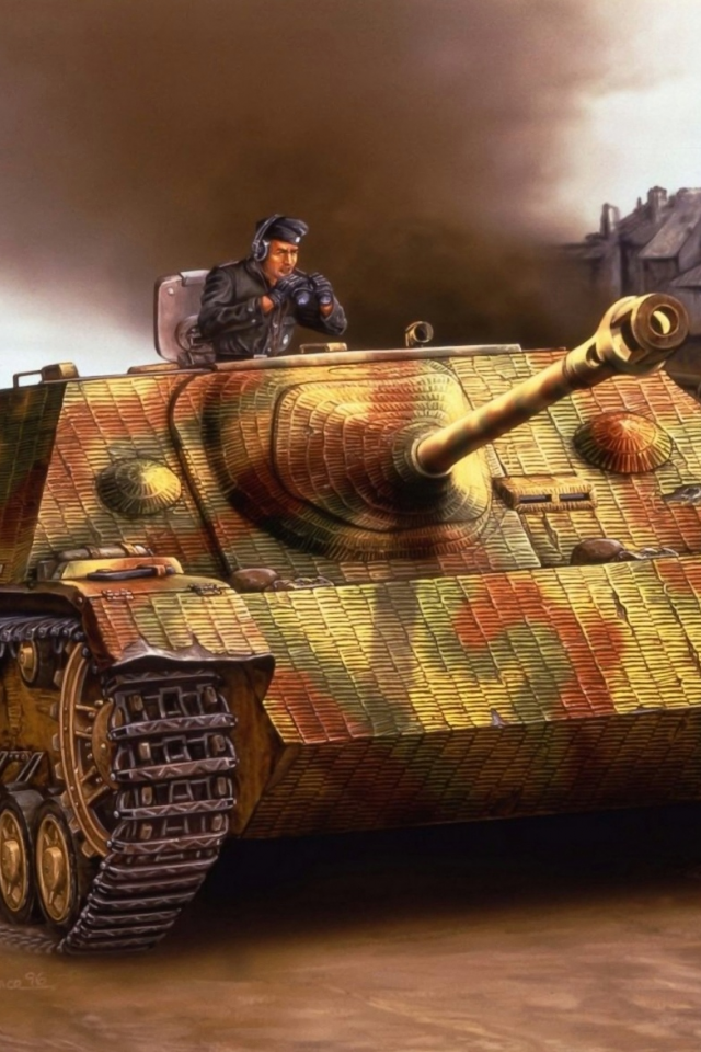 средняя, немецкая, по, jagdpanzer iv, арт, массе, jagdpz iv