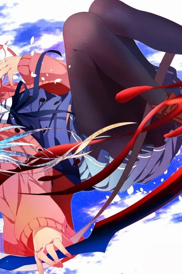 anime, art, kyoukai no kanata, kuriyama mirai, девушка, очки, за гранью